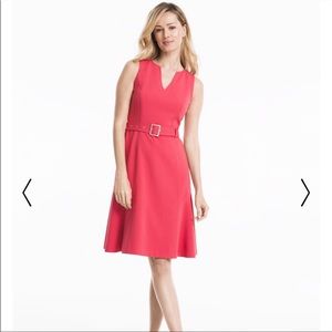 Fit and Flare Coral White House Black Market Dress